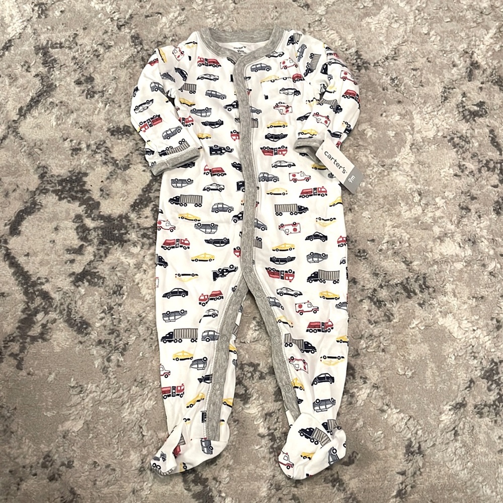 NWT Boys 9M Carter’s Footie Onesie